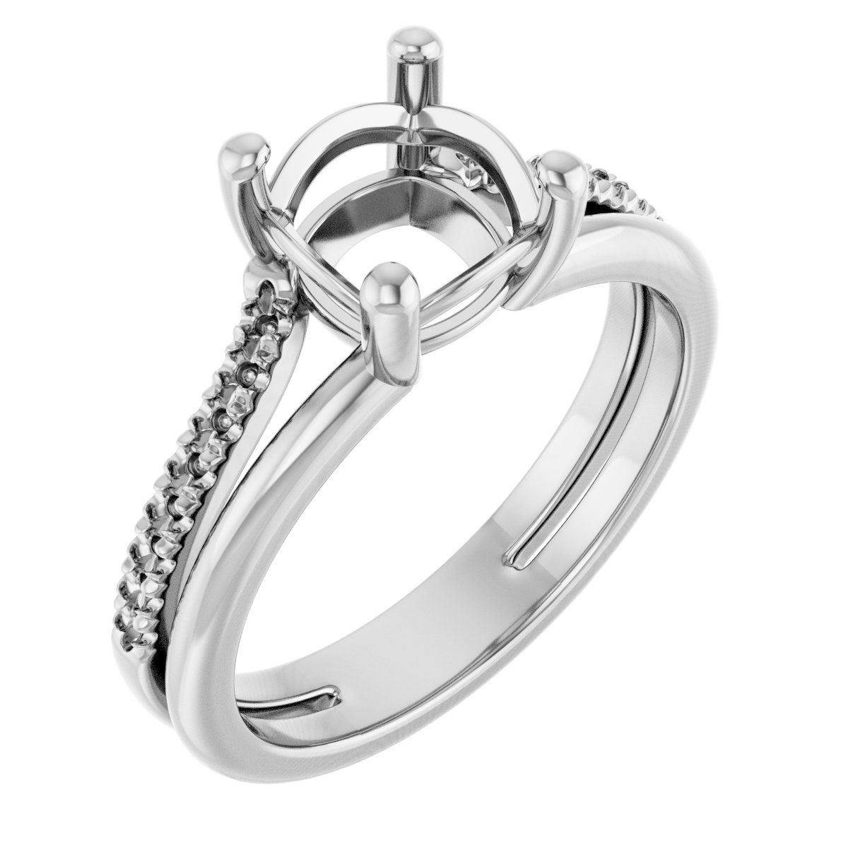 Accented Engagement Ring