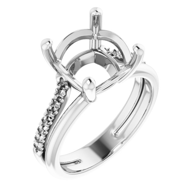 Accented Engagement Ring