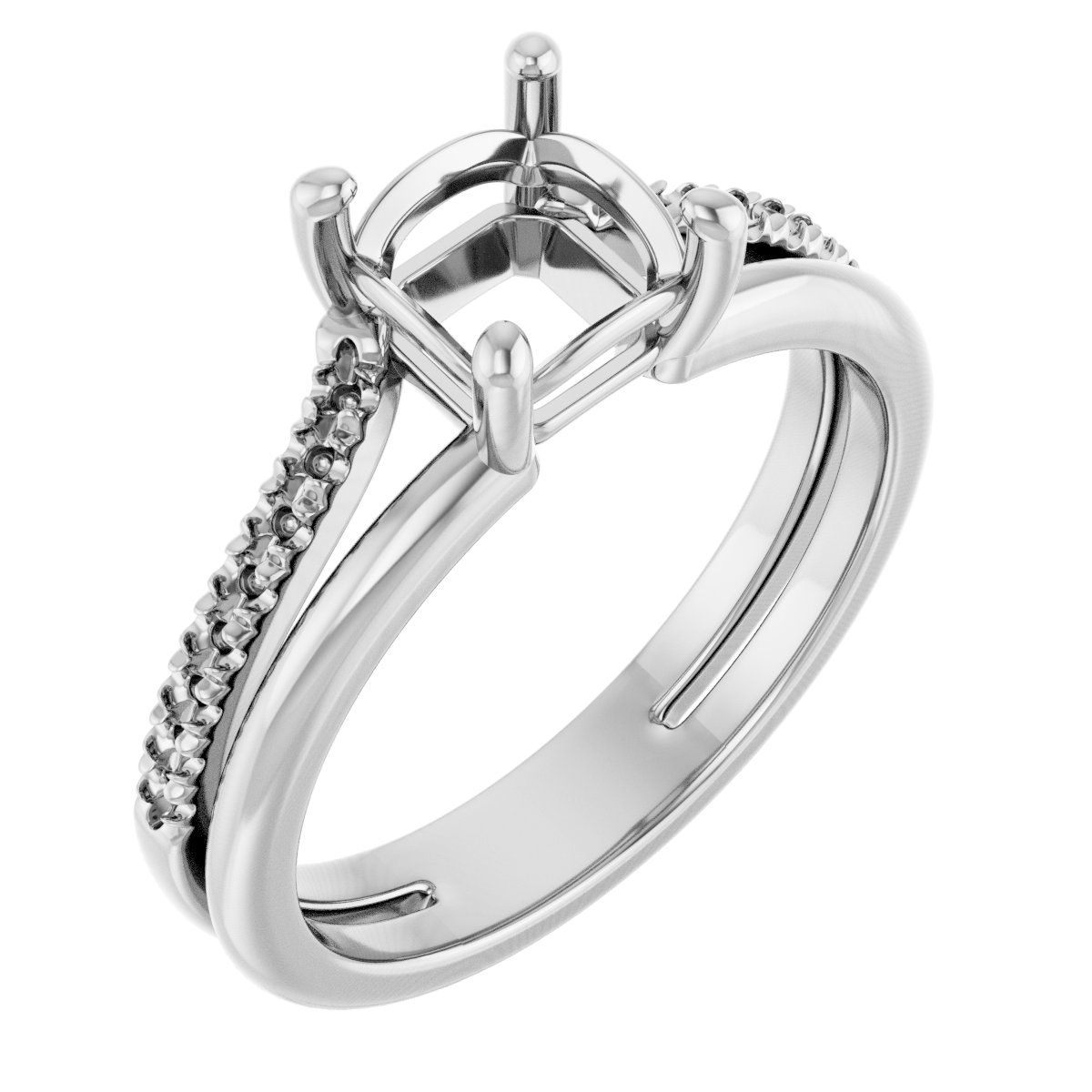 Accented Engagement Ring