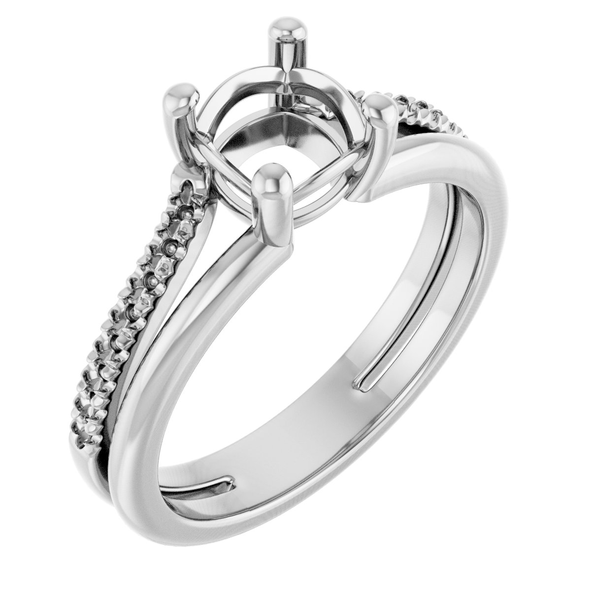 Accented Engagement Ring