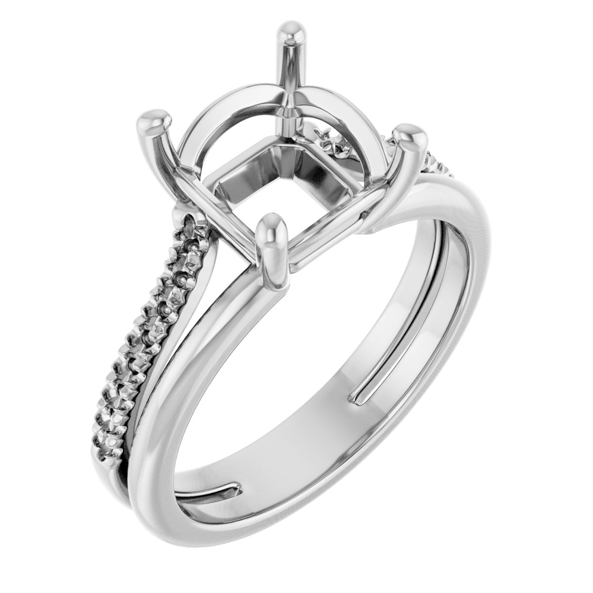 Accented Engagement Ring