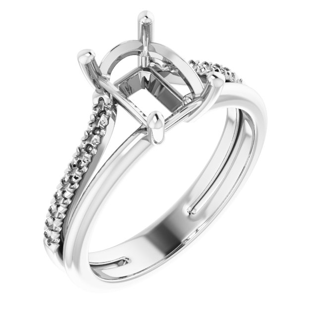 Accented Engagement Ring