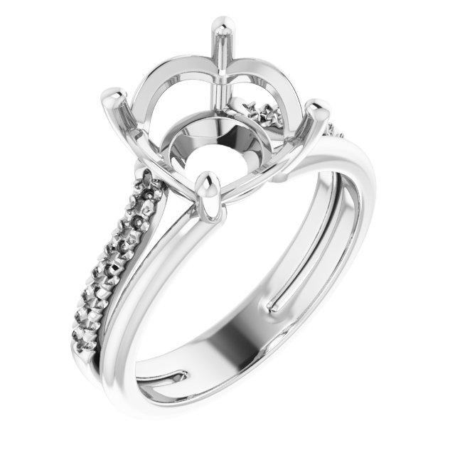 Accented Engagement Ring