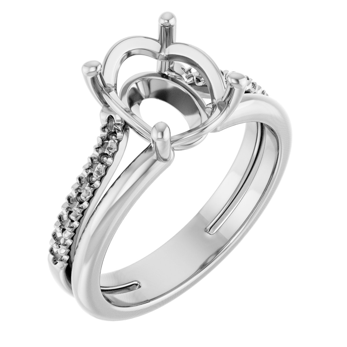 Accented Engagement Ring