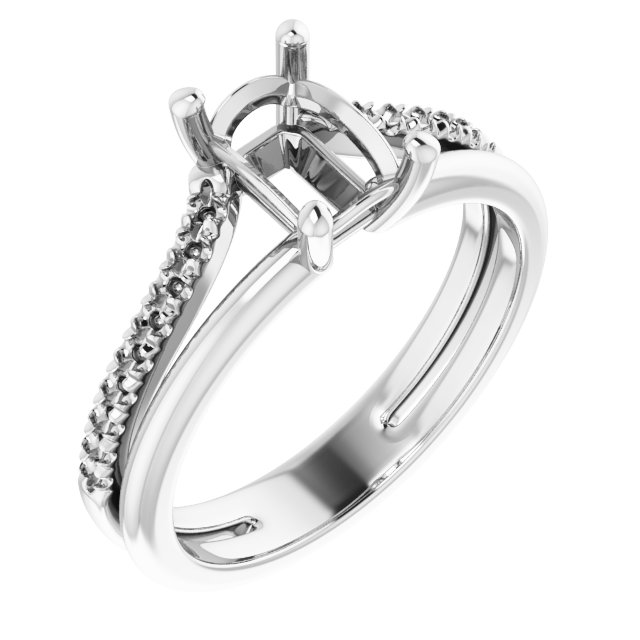 Accented Engagement Ring