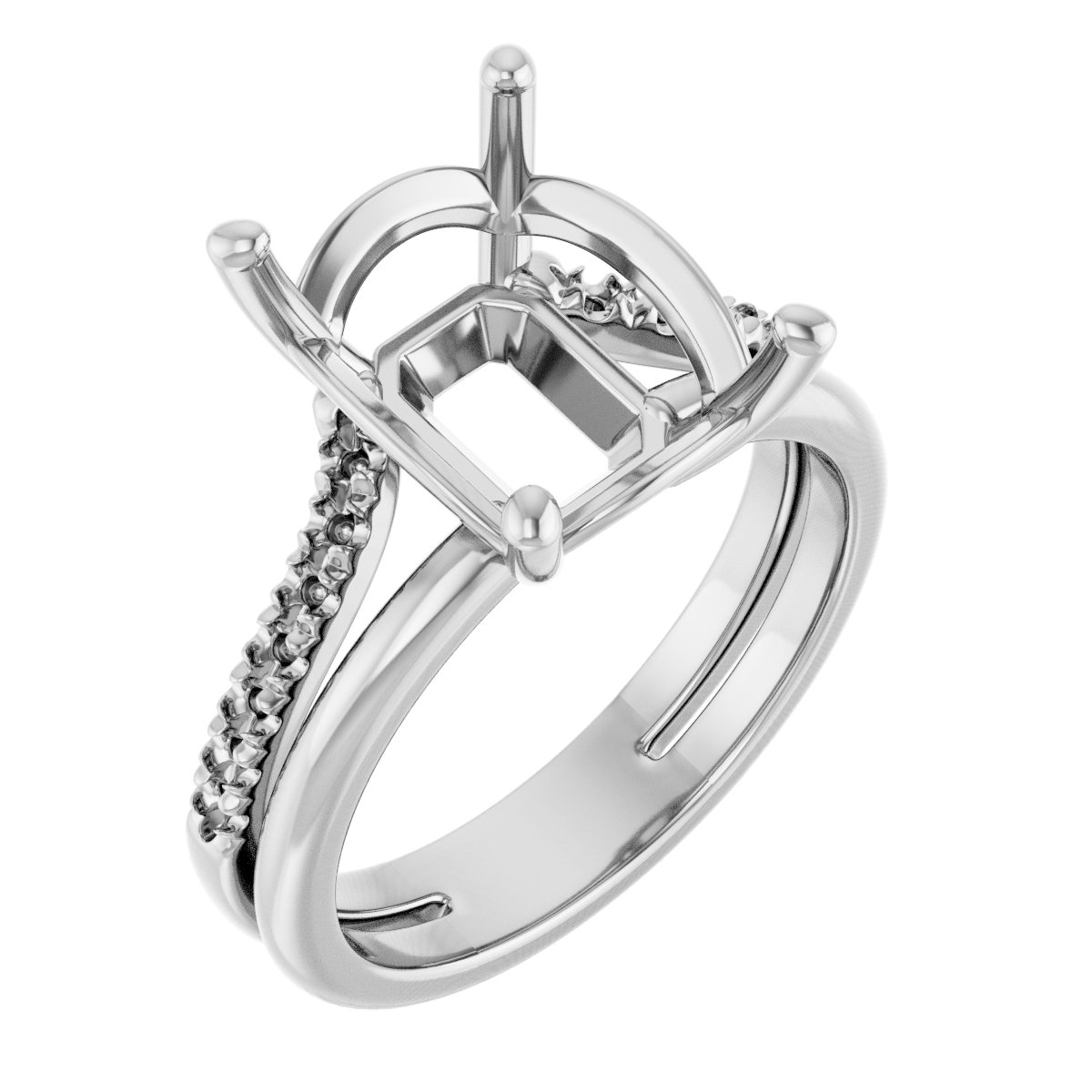 Accented Engagement Ring