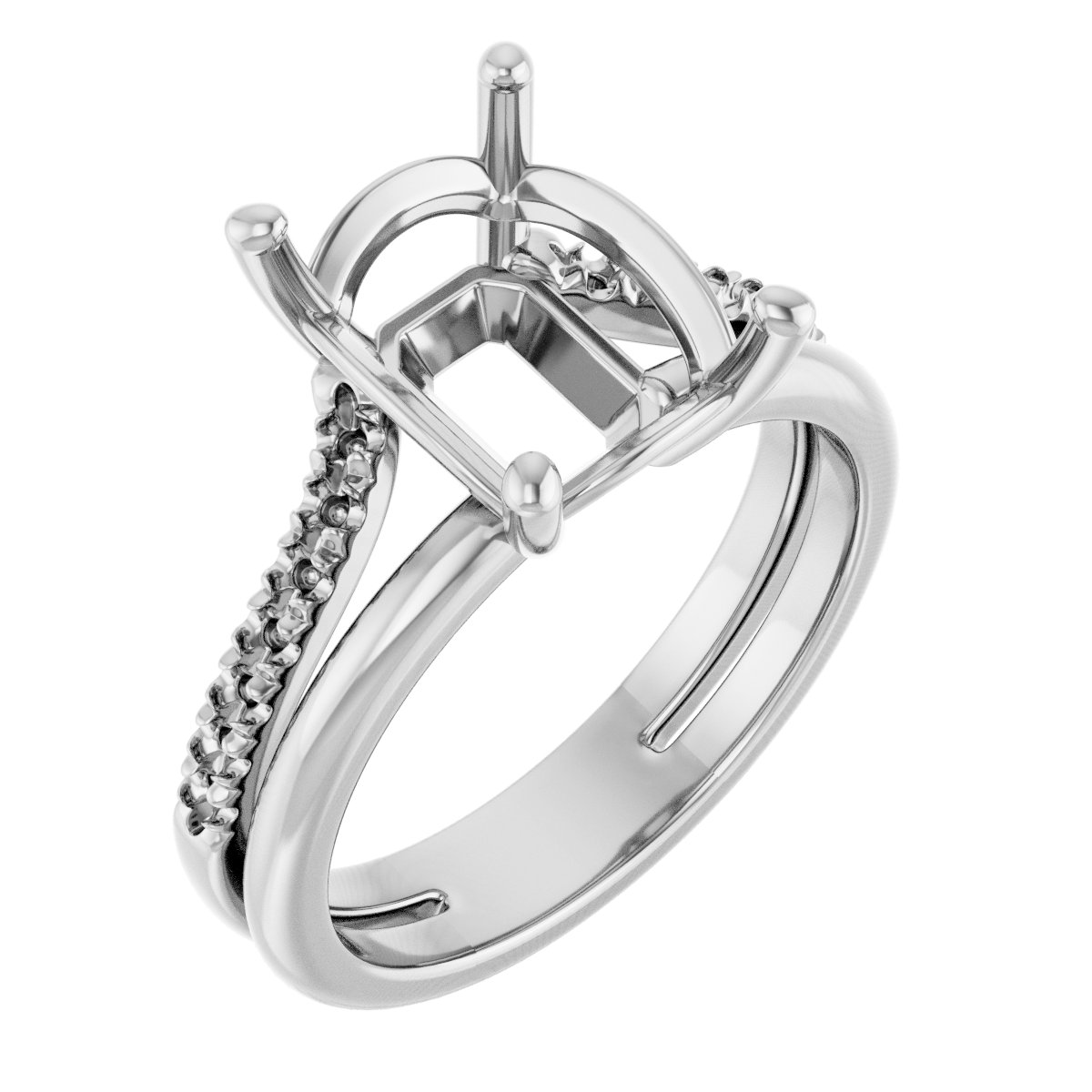 Accented Engagement Ring