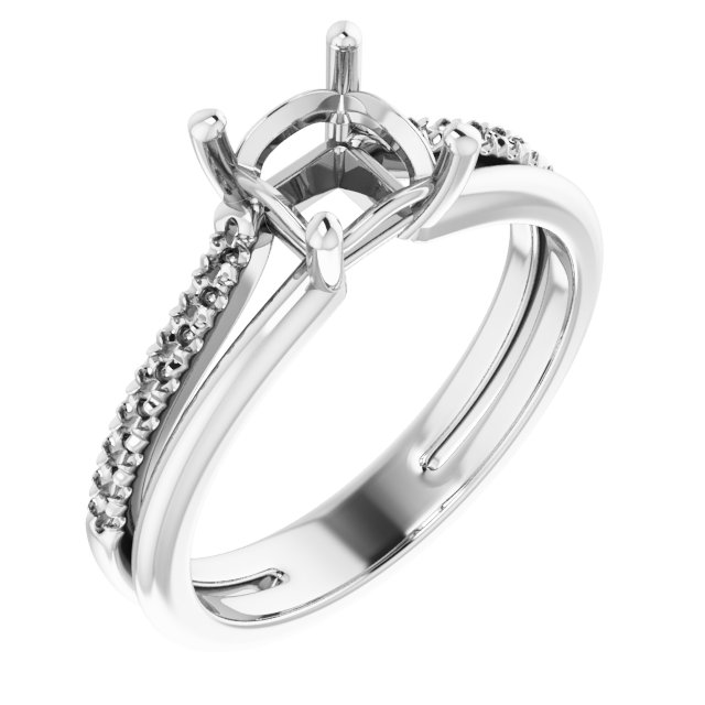 Accented Engagement Ring