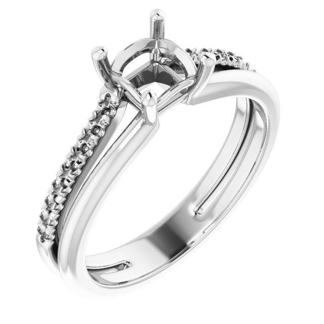 Accented Engagement Ring