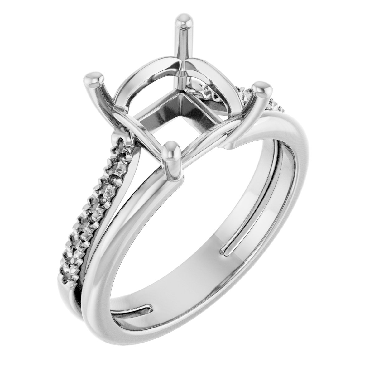 Accented Engagement Ring