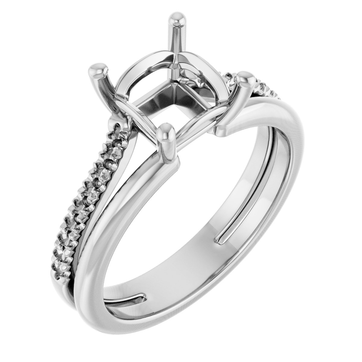 Accented Engagement Ring