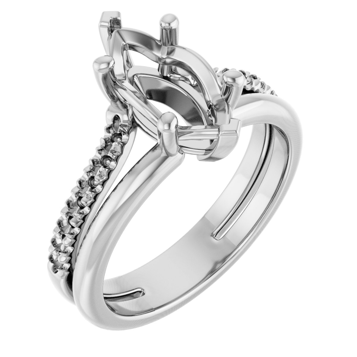 Accented Engagement Ring