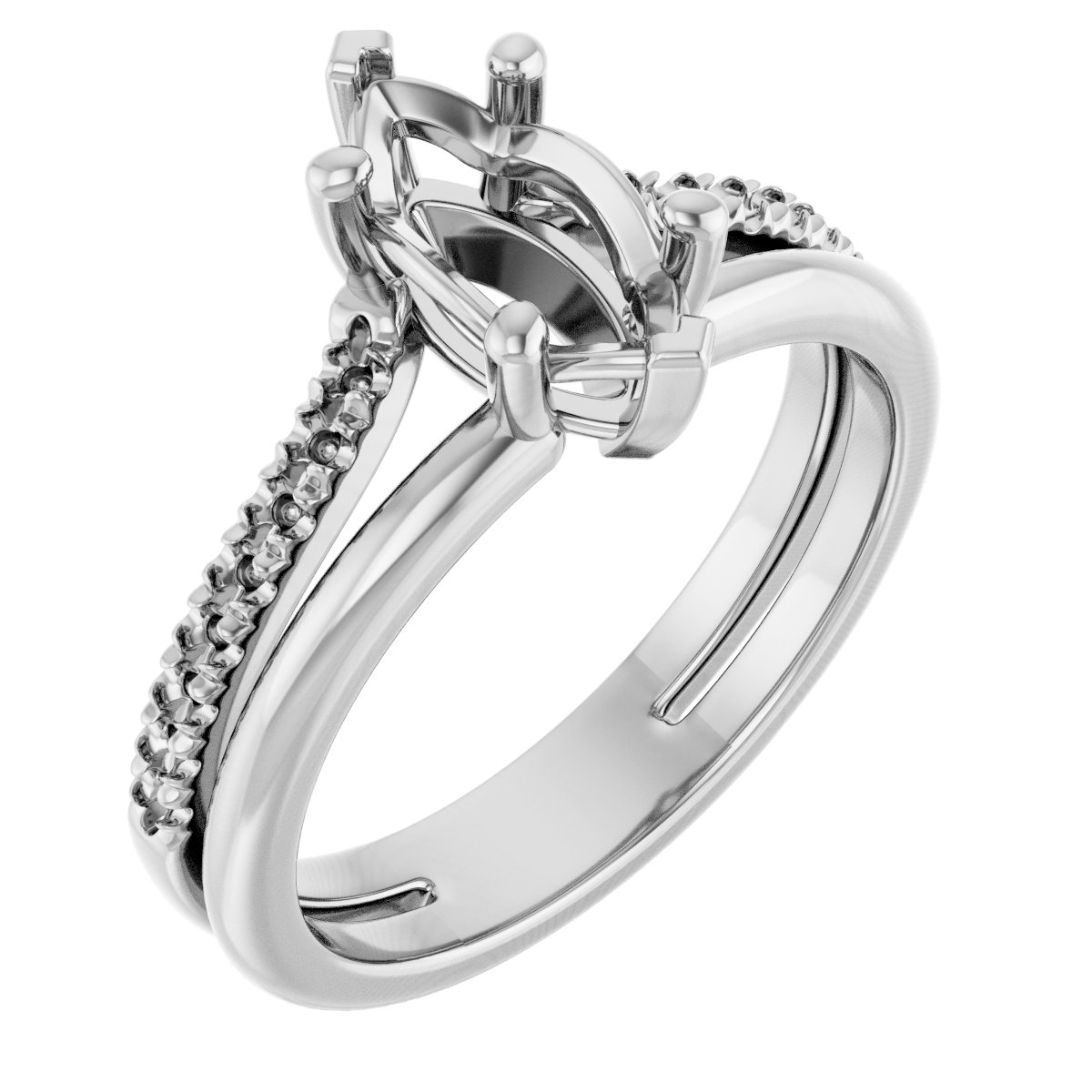 Accented Engagement Ring