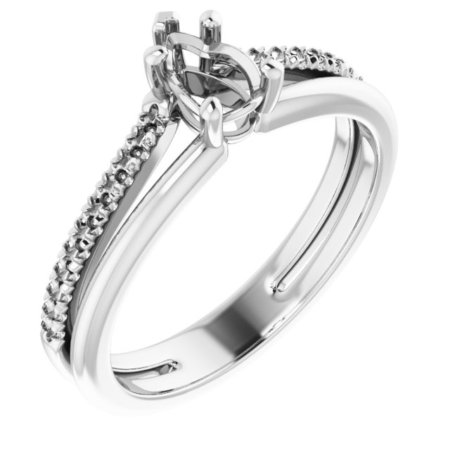 Accented Engagement Ring