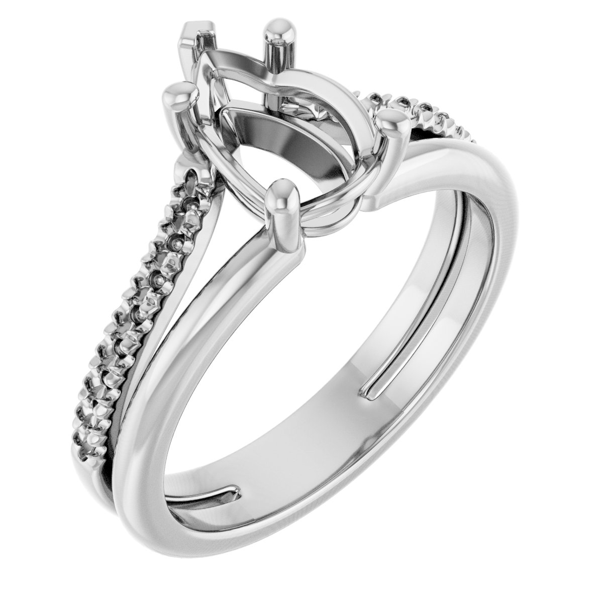 Accented Engagement Ring