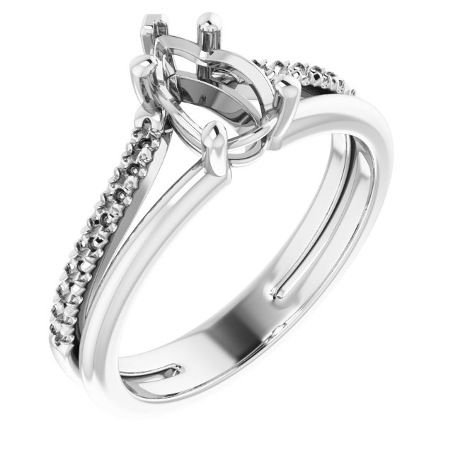 Accented Engagement Ring