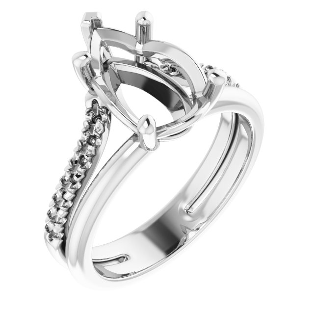 Accented Engagement Ring