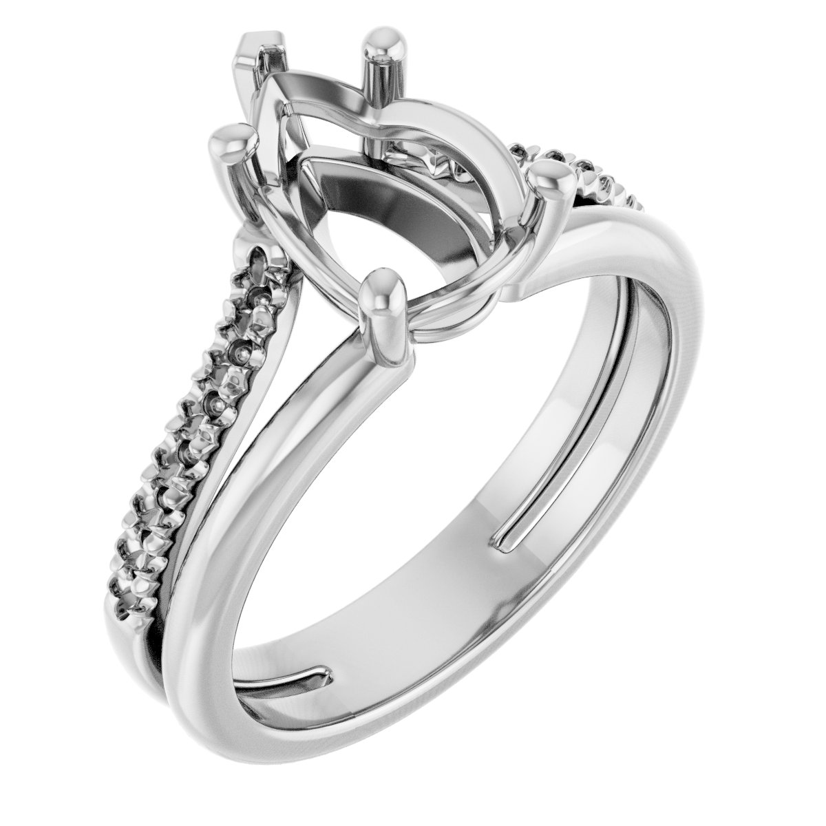 Accented Engagement Ring