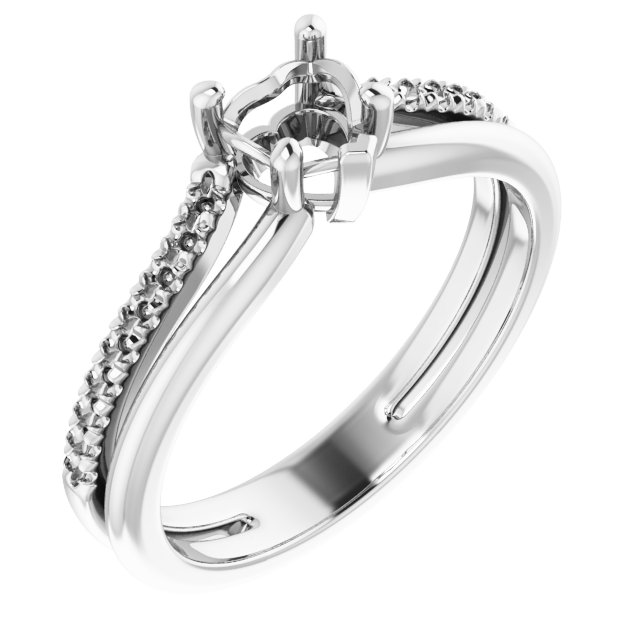 Accented Engagement Ring