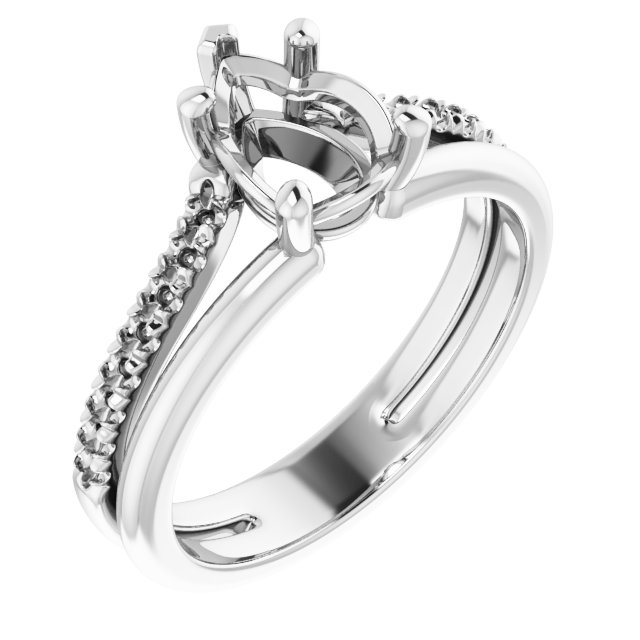 Accented Engagement Ring