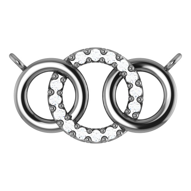 Interlocking Circle Necklace or Center