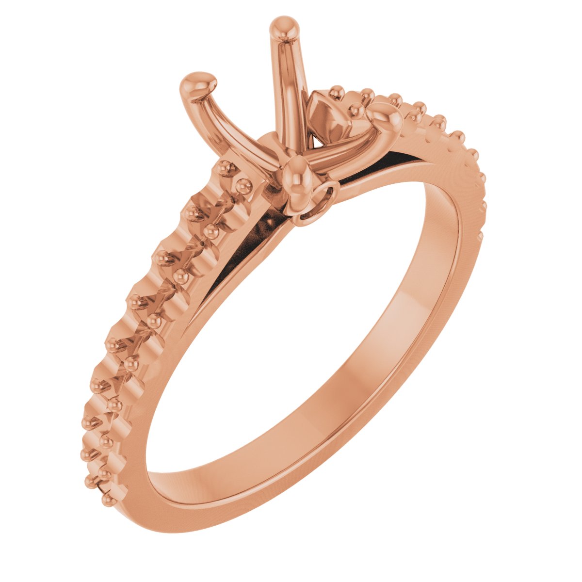 Accented Cathedral Engagement Ring or Band