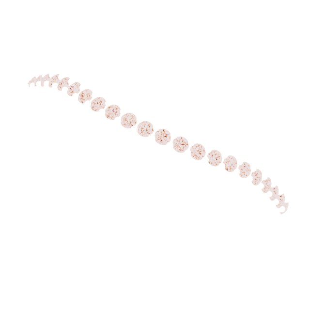 14K Rose 1/8 CTW Natural Diamond Matching Band-5