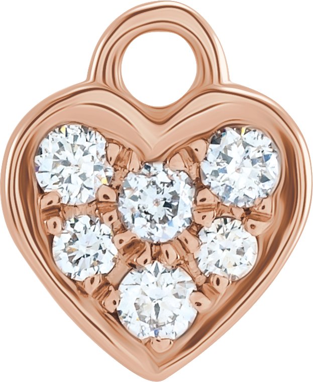 Petite Pavé® Heart Dangle