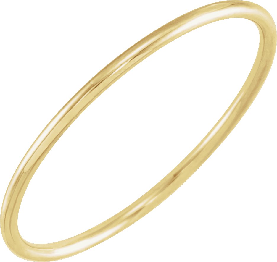 14K Yellow Stackable Ring Size 6