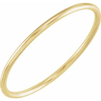 14K Yellow Stackable Ring Size 6 Ref 17614203