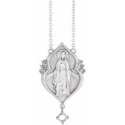 Miraculous Mary Rosary Necklace