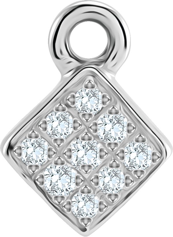 Petite Pavé® Cluster Dangle