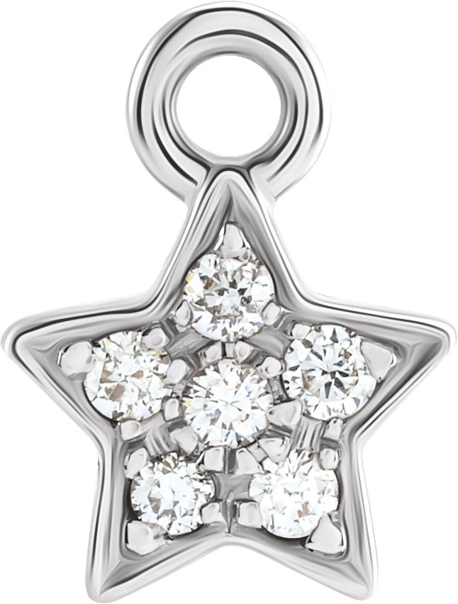 Petite Pavé® Star Dangle