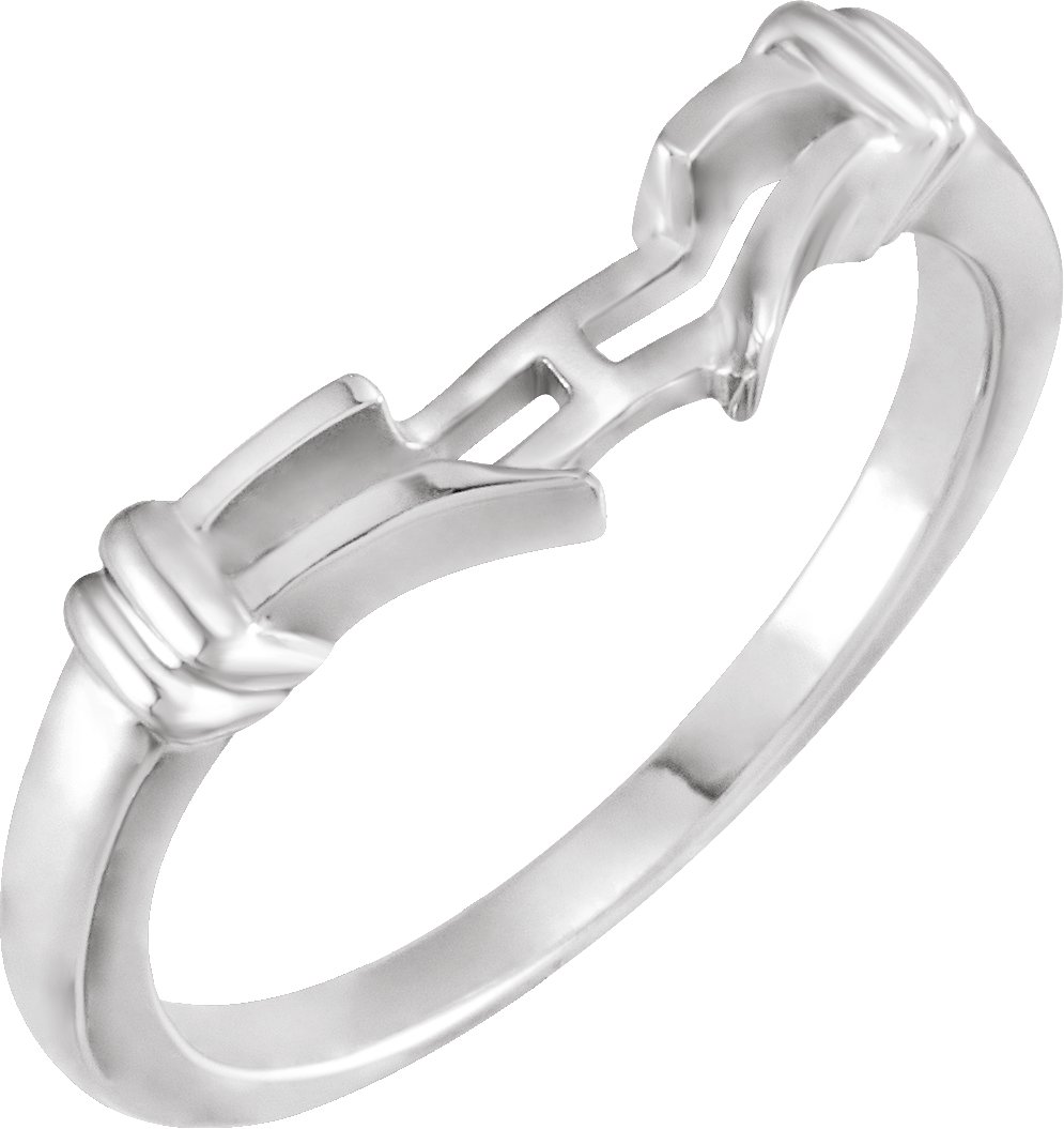 14K White Freeform Remount Ring