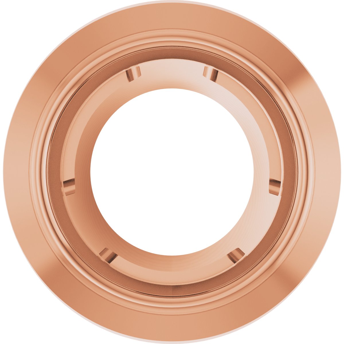 Round Bezel-Set Slide Pendant