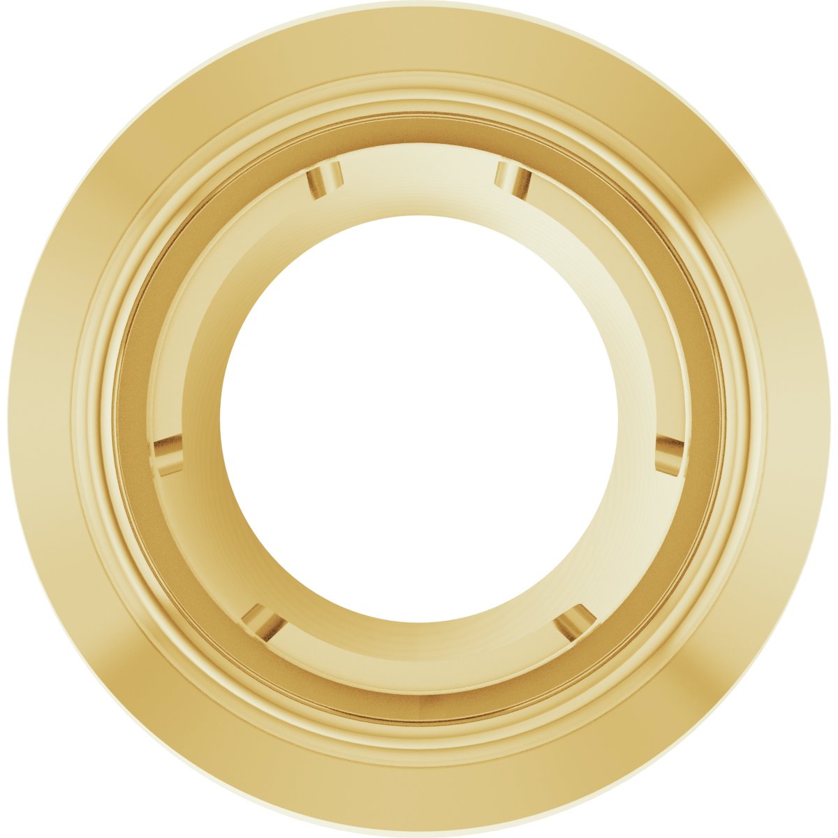 Round Bezel-Set Slide Pendant