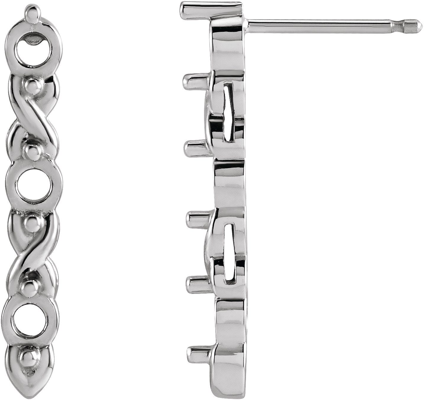 Three-Stone Earrings