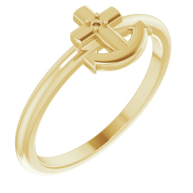 Cross Anchor Ring
