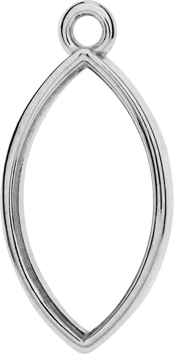 Marquise Bezel-Set Cabochon Dangle