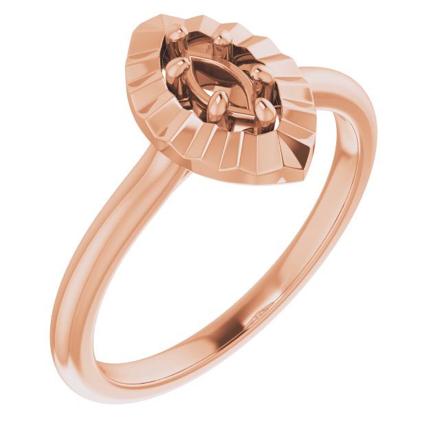 Solitaire Geometric Engagement Ring
