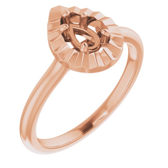 Solitaire Geometric Engagement Ring