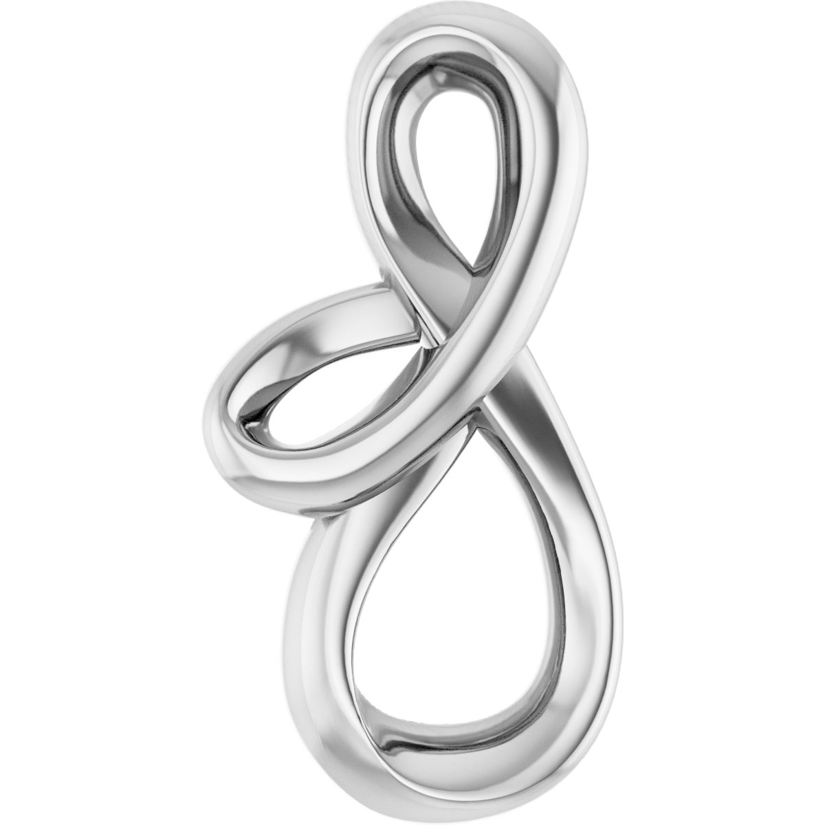 Sterling Silver 17.92x9.17 mm Freeform Pendant