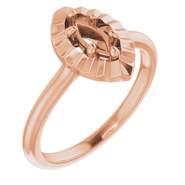 Solitaire Geometric Engagement Ring