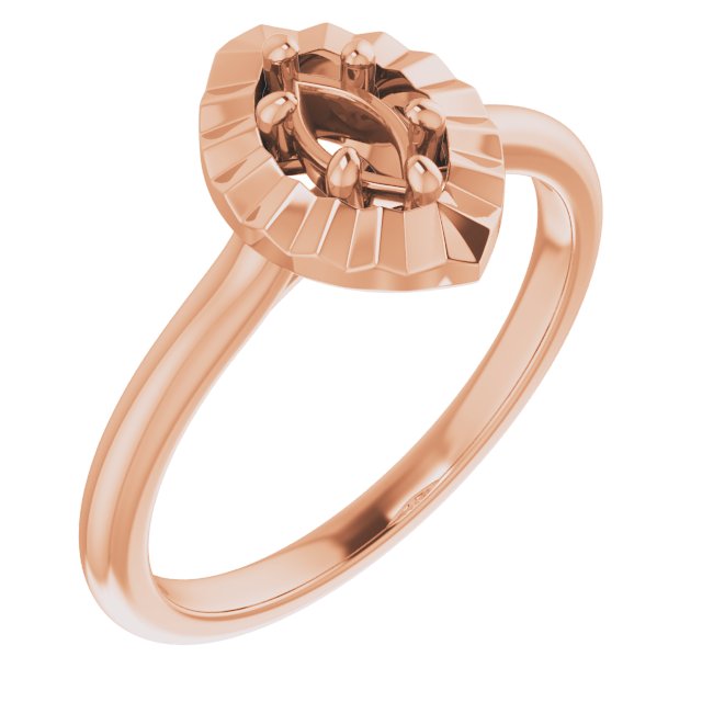 Solitaire Geometric Engagement Ring