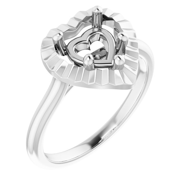 Solitaire Geometric Engagement Ring