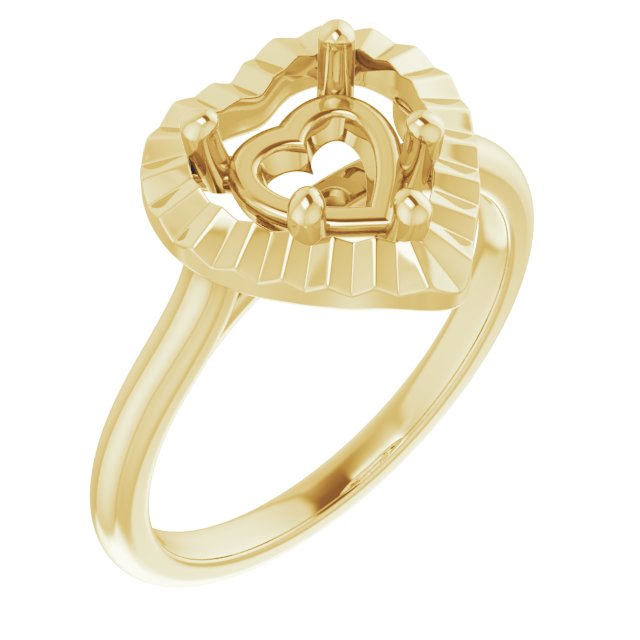 Solitaire Geometric Engagement Ring