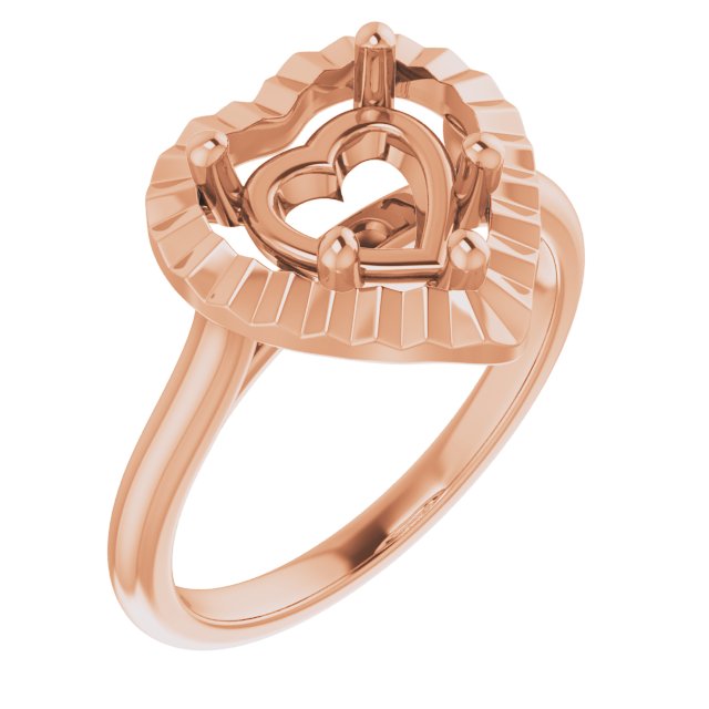 Solitaire Geometric Engagement Ring