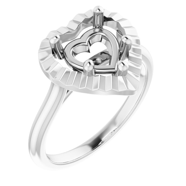 Solitaire Geometric Engagement Ring
