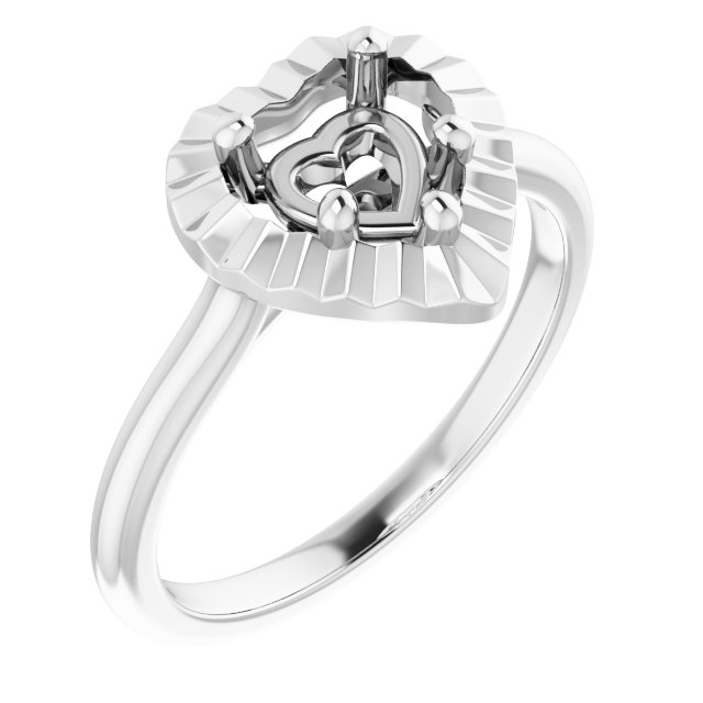 Solitaire Geometric Engagement Ring