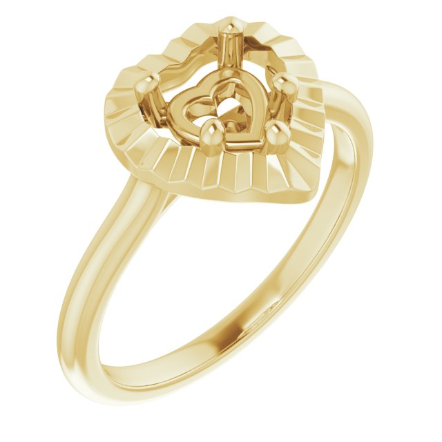 Solitaire Geometric Engagement Ring